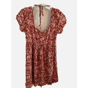 Wild Moss Rust Floral Dress